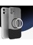 Apple iPhone 11 Kılıf Magsafe Şarj Kartlıklı Mıknatıslı Duble 1.7mm Kapak Kart Bölmeli Lacivert Siyah Gri Renkleriyle 4