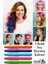 Saç Boyama Kalemi 5 Renk 1 Paket Bubu Saç Boyama Tebeşiri 5 Li Yıkanabilir Mini Tarak li Hair Chalk Pen 1