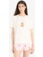 Pijama Takımı Kısa Kollu Baskılı Üst Esnek Belli Şort-Fall in Love F1623AX25SM 4