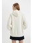 Coool Oversize Geniş Kalıp Kapüşonlu Baskılı Kalın Kumaş Sweatshirt C7859AX24WN 5