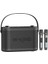W-Kıng H10 Bluetooth Hoparlör, 240W Karaoke Makinesi Boombox, 24 Saate Varan Çalma Süresi, Rec/mikrofon/gitar/aux/ Ses Bombası 1