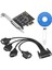 Pcie 4 Seri Port RS232 9-Pin Genişletme Kartı AX99100 Kablolu (Yurt Dışından) 3
