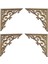 4 Adet Boyanmamış Ahşap Kalıplamalar Avrupa Ahşap Aplikeleri 12CM (Yurt Dışından) 1