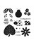 Akçaağaç Yaprakları Çiçekler Böcekler Setleri Dıy Scrapbooking Kağıt Kesme Kalıbı (Yurt Dışından) 2