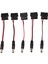 Adet Büyük 4p'den Dc 5521 Şasi LED Işıkları 12V Güç Kablosu Siyah+Kırmızı (Yurt Dışından) 1