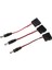 Adet Büyük 4p'den Dc 5521 Şasi LED Işıkları 12V Güç Kablosu Siyah+Kırmızı (Yurt Dışından) 2