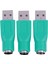 3 x Klavye Fare USB Erkek 2.0 - Ps/2 Dişi Mini Dın 6p Konnektörü (Yurt Dışından) 1