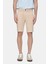 Valor Camel Gabardin Nakışlı Standard Fit Erkek Şort 1