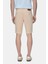 Valor Camel Gabardin Nakışlı Standard Fit Erkek Şort 3