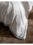 Tina King Size Linen Look Yıkamalı %100 Pamuk Nevresim Takımı - Beyaz/lacivert 4
