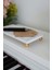 Beyaz Mermer Dikdörtgen Sunum Tabağı 24X12 cm | Çok Amaçlı Dekoratif Stand 3