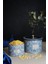 Azulejos Desenli Metal Saklama Kabı Seti - 2'li Set (1,3 Lt - 2,9 Lt) ERB53T6 2