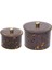 Terrazzo Desenli Metal Saklama Kabı Seti - 2'li Set (1,3 Lt - 2,9 Lt) ERB53U4 3