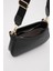 Farme Deri Siyah Baget Çanta 4