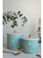 Botanica Desenli Metal Saklama Kabı Seti - 2'li Set (1,7 Lt - 3,5 Lt) 2