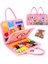 1 Adet Montessori Meşgul Kurulu, Çok Fonksiyonlu Okul Öncesi Eğitim Oyuncak, Taşınabilir Seyahat Tasarımı, Çocuk Ince Motor Eğitimi, Renk: Pink-1 (Yurt Dışından) 1