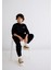 Mavi Logo Baskılı Siyah Sweatshirt 6S10034-900 1