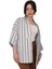 Çizgili Kimono Ceket %100 Pamuk 5
