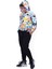 Desenli, Kapüşonlu, Unisex Sweatshirt-Eşofman Alt Üst Takım 2 Iplik 5