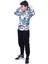Desenli, Kapüşonlu, Unisex Sweatshirt-Eşofman Alt Üst Takım 2 Iplik 4