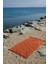 Coastline Kiremit Çift Tarafı Bukle 100X180 cm Boyasız %100 Organik Pamuk Saçaklı Plaj Havlusu 1