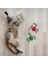 2li Rattan Renkli Peluş Tüy Kedi Köpek Oyuncak Yakalama Çiğneme Çıngıraklı Top Oyuncağı 5