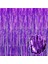 Mor Ekstra Metalize Saçaklı Arka Fon Perde 3