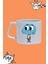 Çizgi Karakter Gumball Tasarım Baskılı Beyaz Lüks Sap Kupa Bardak 1