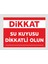 Dikkat Su Kuyusu Dikkatli Olun Tabela Levhası 24X34 cm Pvc 1
