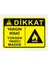 Dikkat Yangın Riski Yüksek Yanıcı Madde Tabela Levhası 24X34 cm Pvc 1