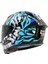 Sw 868 Cannibal Black Blue Full Face Güneş Vizörlü Motosiklet Kaskı - M 3