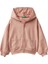 Kız Çocuk Bej Cebi Logo Detaylı Fermuarlı Kapüşonlu Sweatshirt 1