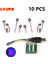 10PCS 0.8mm Pin Rgb LED Yapı Taşları USB Lamba Dıy Street Light City Elektrikli Dekorasyon 1x1 Tuğla Oyuncak Uyumlu Tüm Markalar Renk: 10PCS12202222-B (Yurt Dışından) 1