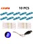 10PCS 0.8mm Pin Rgb LED Yapı Taşları USB Lambası Dıy Street Light City Elektrikli Dekorat 1x1 Tuğla Oyuncak Uyumlu Tüm Brandscolor: 10PCS1220221-Y (Yurt Dışından) 1