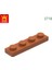 Wange 149PCS/LOT 3710 1x4 Temel Yapı Başları Moc Bileşenleri Tuğlalarla Uyumlu Parçalar Dıy Çocuklar Montaj Oyuncak Hediye Kutusu Renk: 5.dark Turuncu/boyut: Yaklaşık 149PCS (Yurt Dışından) 1