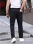 Erkek Casual Double Kumaş Yan Lastik Jogger Pantolon 2