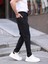 Erkek Casual Double Kumaş Yan Lastik Jogger Pantolon 3