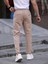 Erkek Casual Double Kumaş Yan Lastik Jogger Pantolon 2