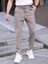 Erkek Casual Double Kumaş Yan Lastik Jogger Pantolon 1