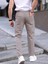 Erkek Casual Double Kumaş Yan Lastik Jogger Pantolon 2