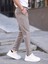 Erkek Casual Double Kumaş Yan Lastik Jogger Pantolon 3