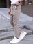 Erkek Casual Double Kumaş Yan Lastik Jogger Pantolon 4