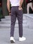 Erkek Casual Double Kumaş Yan Lastik Jogger Pantolon 2