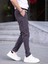 Erkek Casual Double Kumaş Yan Lastik Jogger Pantolon 3