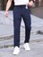 Erkek Casual Double Kumaş Yan Lastik Jogger Pantolon 1