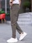 Erkek Casual Double Kumaş Yan Lastik Jogger Pantolon 4