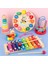 Montessori Ahşap Oyuncaklar Bebek Eğitim Oyuncak Çocukluk Öğrenme Çocuklar Bebek Renkli Ahşap Bloklar Noel Hediyesi Hediyesi: B-5pcs Tam Set (Yurt Dışından) 1