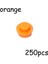 250PCS Moc Parçacıkları Montaj 4073 6141 Plaka Yuvarlak 1x1 Nokta Diy Yapı Taşları 1*1 Figürler Lamba Tuğlaları Çocuklar Için Eğitim Oyuncak: Turuncu (Yurt Dışından) 1