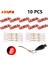 10PCS 0.8mm Pin Rgb LED Yapı Taşları USB Lambası Dıy Street Light City Elektrikli Dekorat 1x1 Tuğla Oyuncak Uyumlu Tüm Markalar Renk: 10PCS1220221-R (Yurt Dışından) 1