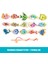 Montessori Ahşap Manyetik Balıkçılık Oyuncakları Bebek Karikatürü Marine Yaşam Biliş Balık Oyunları Eğitimi Ebeveyn-Çocuk Interactivecolor: 15 Pcs (Yurt Dışından) 1
